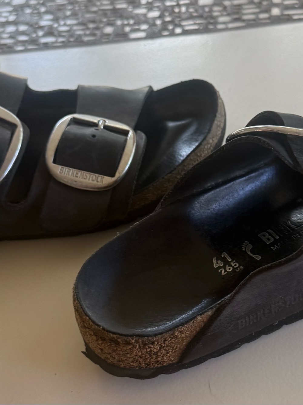 Birkenstock Black Double BIG-Buckle Slide Sandal - Picture 5 of 5